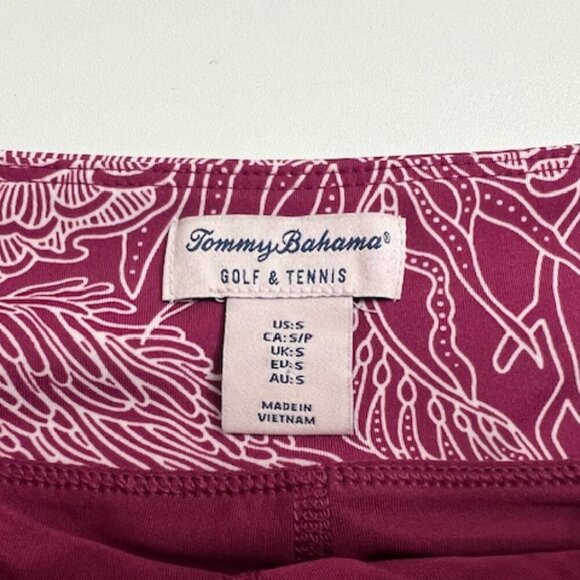 Tommy Bahama Golf & Tennis Deep Pink/White Skort Skirt Tropical Coral Reef Print - Picture 4 of 4